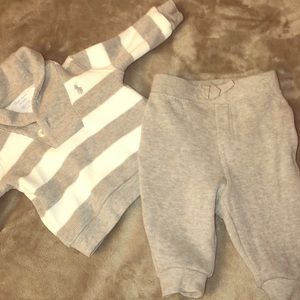 Ralph Lauren sweater set (size 3mo)
